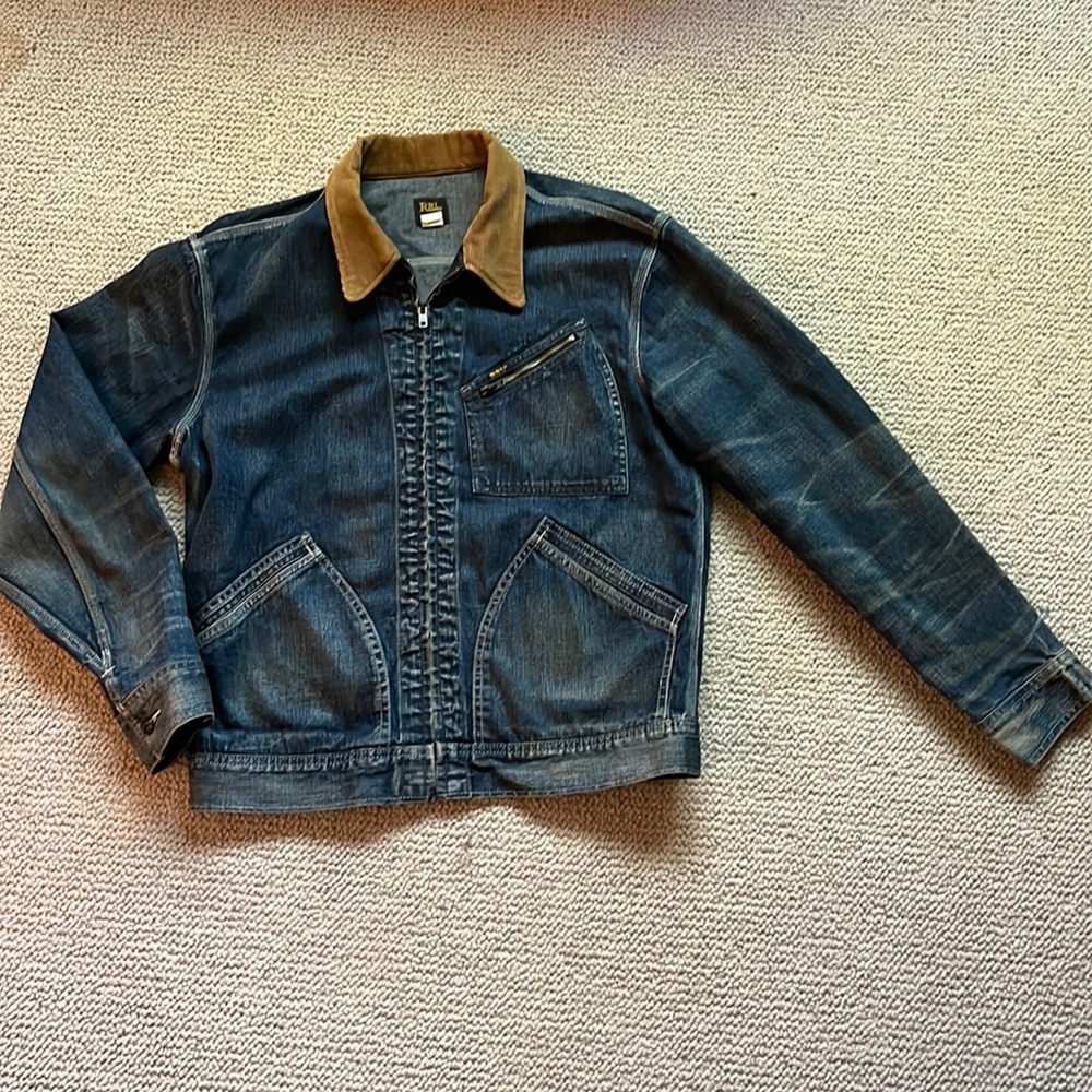RRL Denim Zip Jacket
